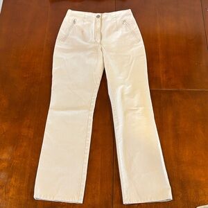 Vanilla High Rise Cream Flare Jeans. Sz 4.  EU 36‎
